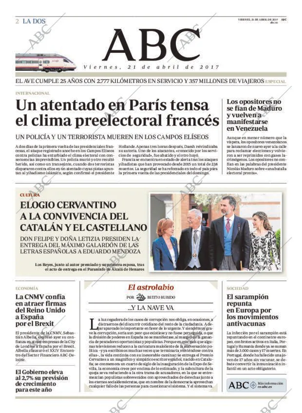 ABC MADRID 21-04-2017 página 2