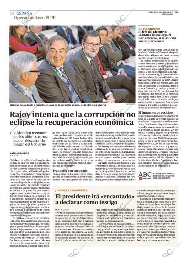 ABC MADRID 21-04-2017 página 20
