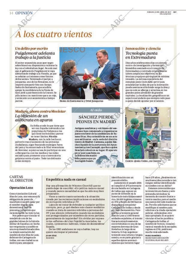 ABC MADRID 22-04-2017 página 14