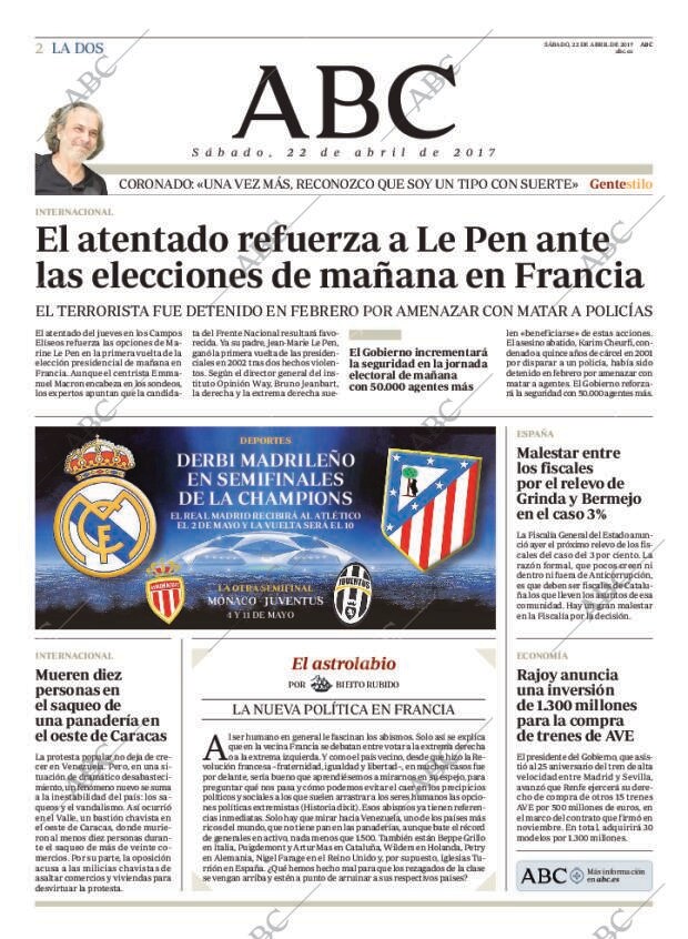 ABC MADRID 22-04-2017 página 2