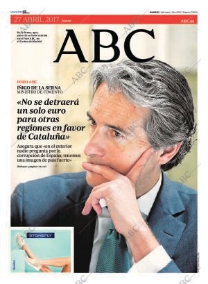 ABC MADRID 27-04-2017 página 1