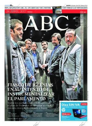 ABC MADRID 28-04-2017 página 1