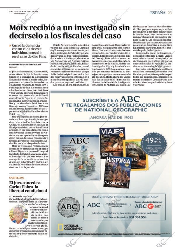 ABC MADRID 29-04-2017 página 23