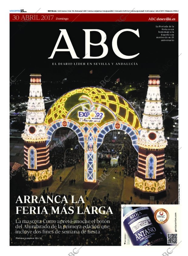 ABC SEVILLA 30-04-2017 página 1