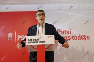 Rueda de prensa de Patxi López