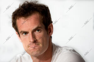 En la Imagen, rueda de prensa de Andy Murray