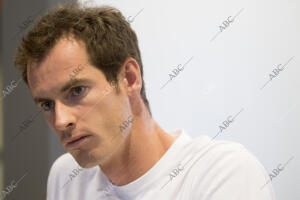 En la Imagen, rueda de prensa de Andy Murray