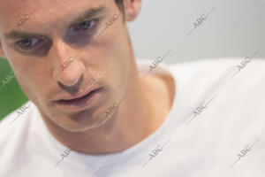 En la Imagen, rueda de prensa de Andy Murray