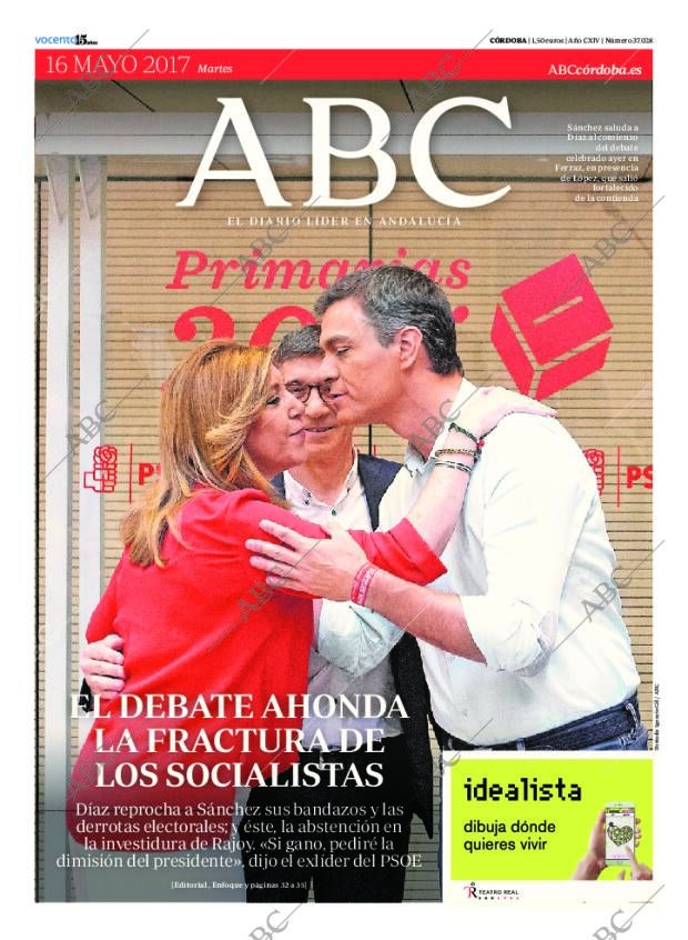 ABC CORDOBA 16-05-2017 página 1