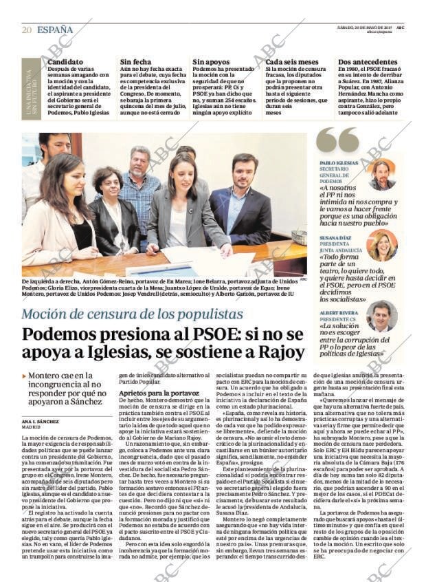 ABC MADRID 20-05-2017 página 20