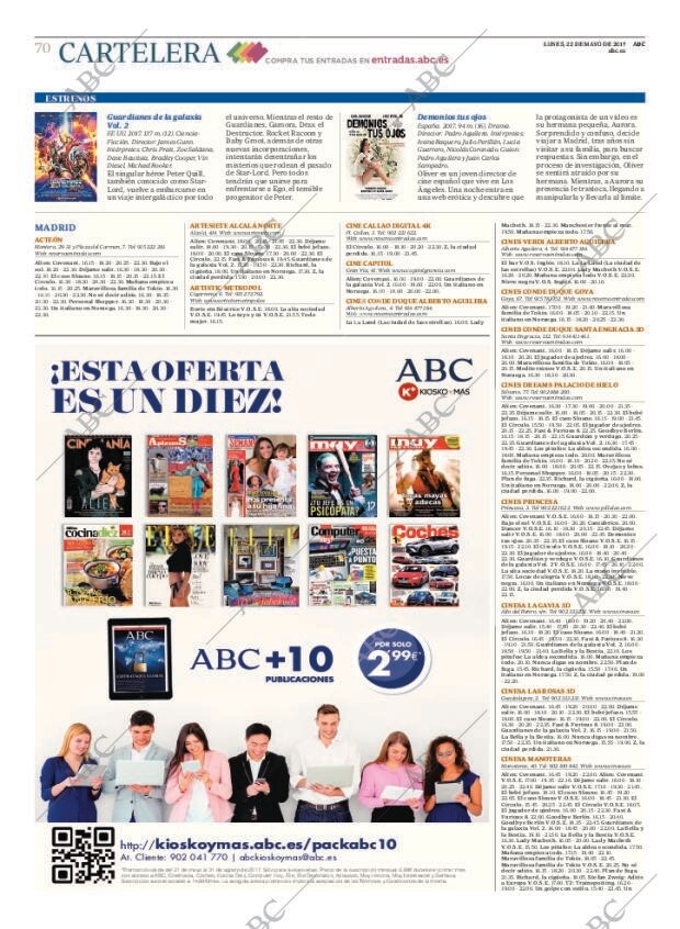 ABC MADRID 22-05-2017 página 70