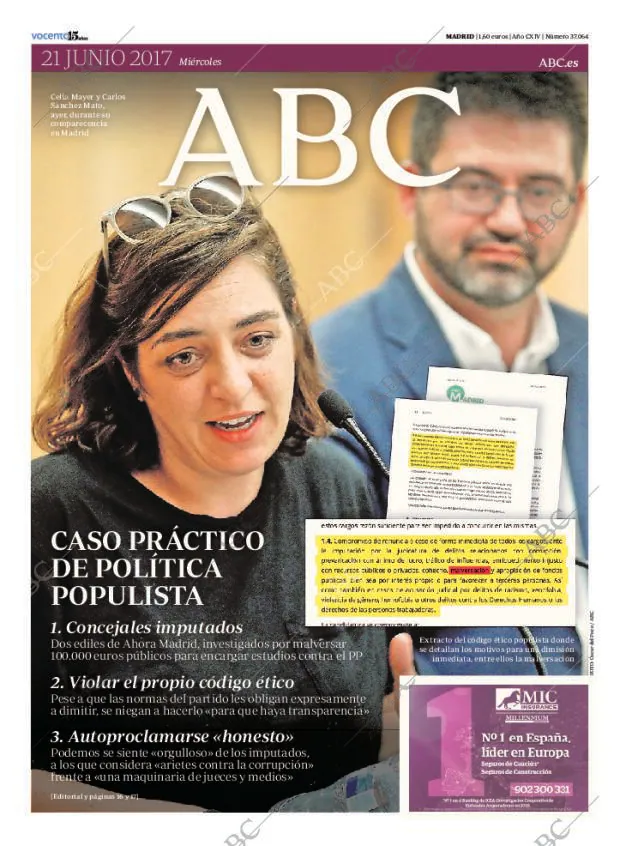 ABC MADRID 21-06-2017 página 1