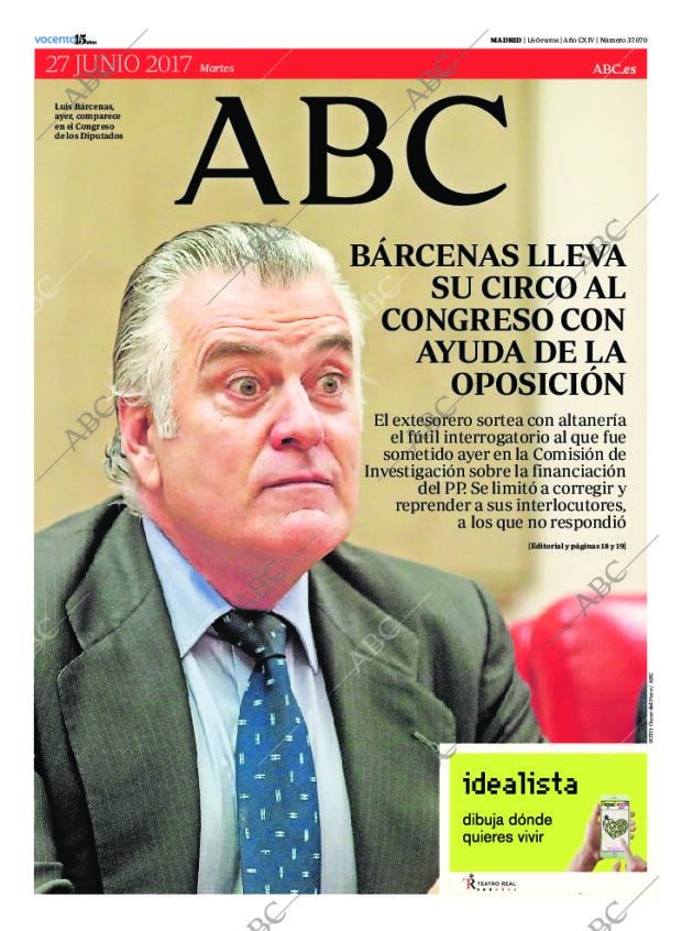 ABC MADRID 27-06-2017 página 1