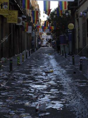 Aspecto de las calles tras el desfile del World Pride 2017