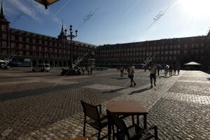 Vista de la plaza mayor de Madrid