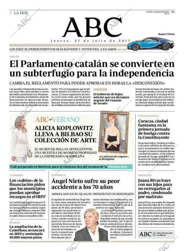 ABC MADRID 27-07-2017 página 2