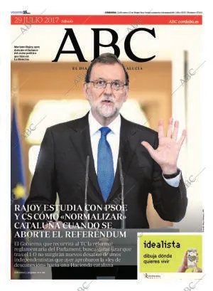 ABC CORDOBA 29-07-2017 página 1