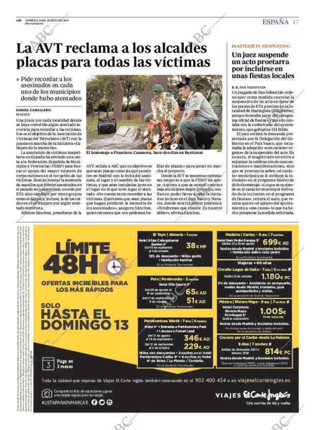 ABC MADRID 11-08-2017 página 17