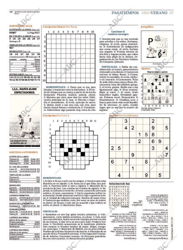 ABC MADRID 15-08-2017 página 67
