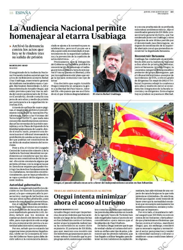 ABC MADRID 17-08-2017 página 18