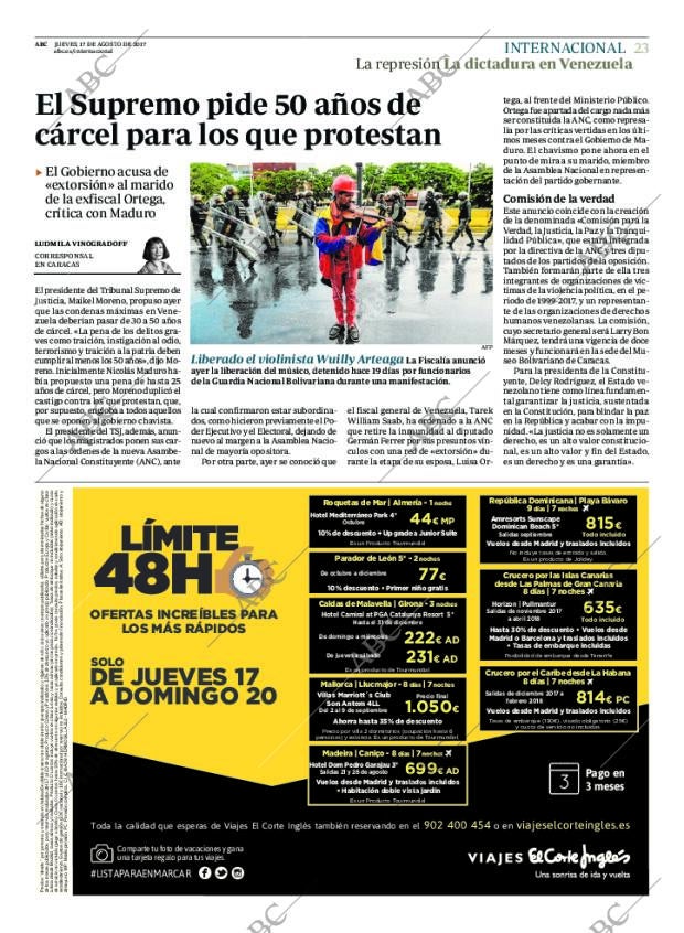 ABC MADRID 17-08-2017 página 23