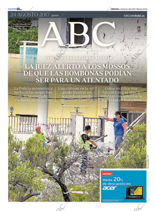 ABC CORDOBA 24-08-2017 página 1