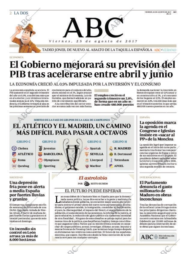 ABC MADRID 25-08-2017 página 2