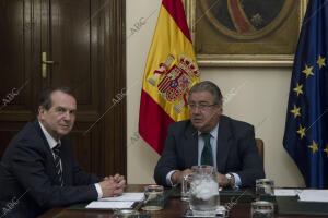 Reunión de el ministro del Interior Juan Ignacio Zoido con Abel Caballero,...