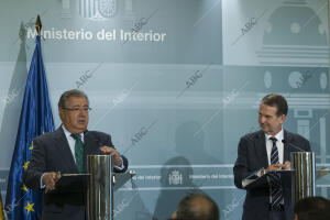 Reunión de el ministro del Interior Juan Ignacio Zoido con Abel Caballero,...