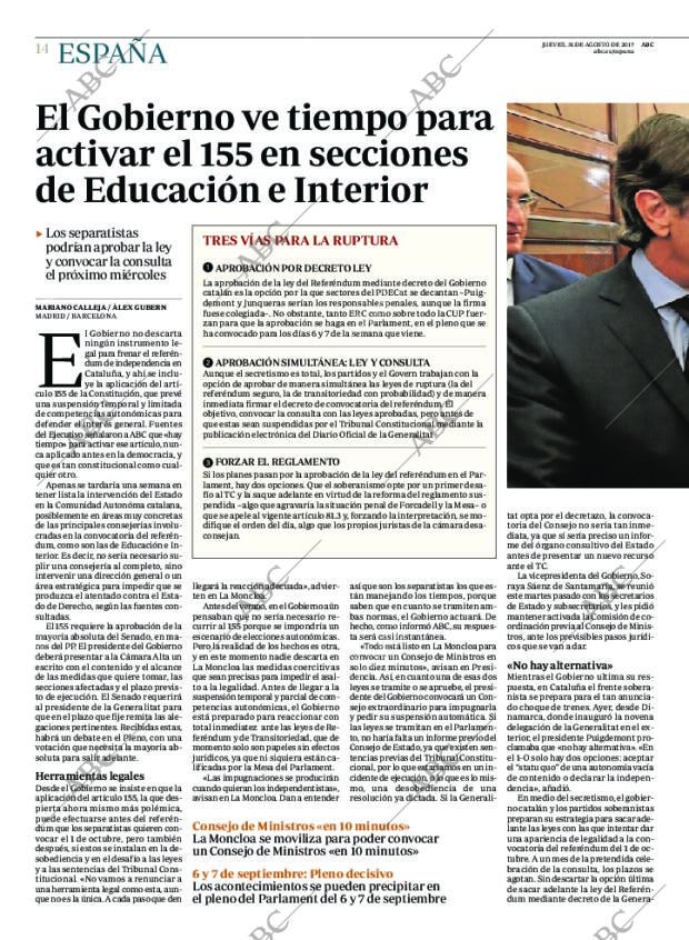 ABC MADRID 31-08-2017 página 14