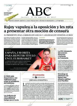 ABC MADRID 31-08-2017 página 2