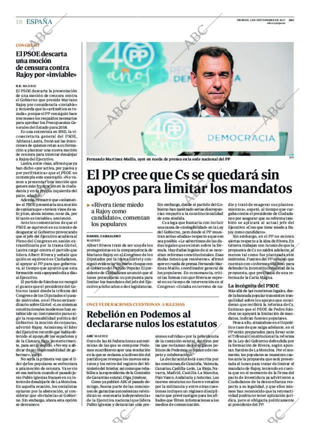 ABC MADRID 01-09-2017 página 18