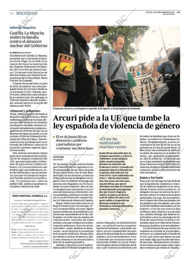 ABC MADRID 07-09-2017 página 54