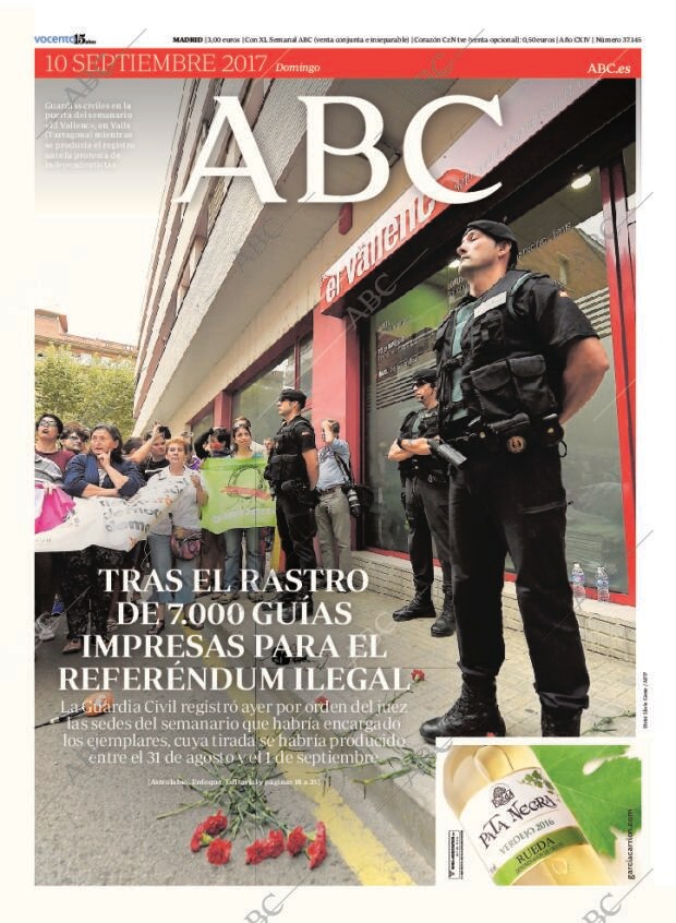 ABC MADRID 10-09-2017 página 1