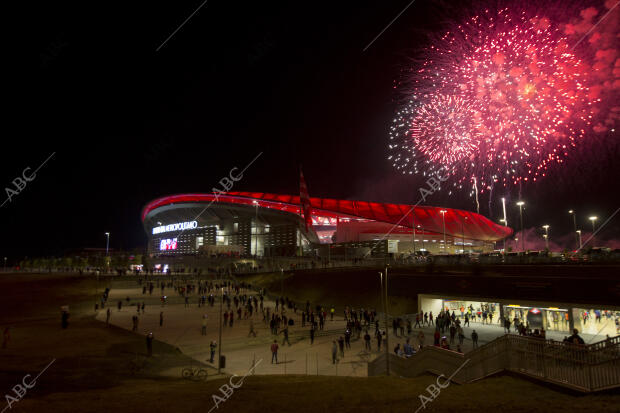 Partido inaugural de estadio Wanda Metropolitano, entre el Atlético de Madrid y...