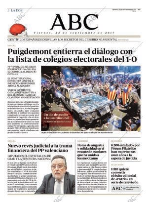 ABC MADRID 22-09-2017 página 2