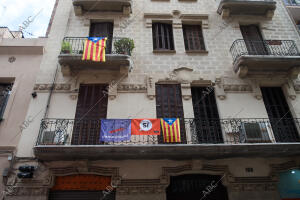 Ambiente independentista en el barrio de Gracia, días antes del referéndum del 1...