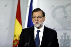 Comparecencia de Mariano Rajoy tras el 1 0