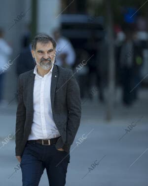 claración en la Audiencia Nacional de Jordi Sánchez, presidente de la Asamblea...