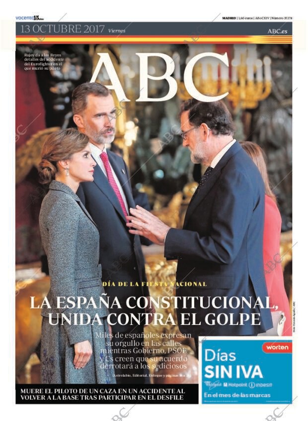 ABC MADRID 13-10-2017 página 1