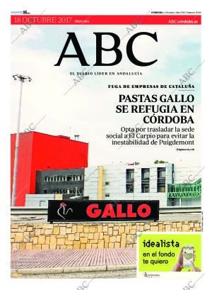 ABC CORDOBA 18-10-2017 página 1