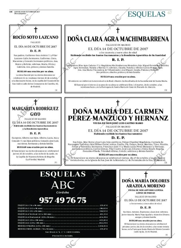 ABC CORDOBA 19-10-2017 página 67