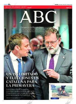 ABC MADRID 20-10-2017 página 1