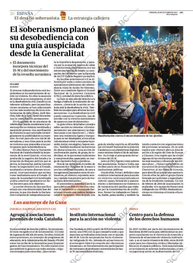 ABC MADRID 20-10-2017 página 20
