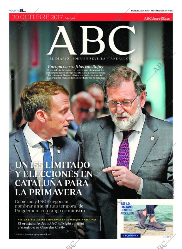ABC SEVILLA 20-10-2017 página 1