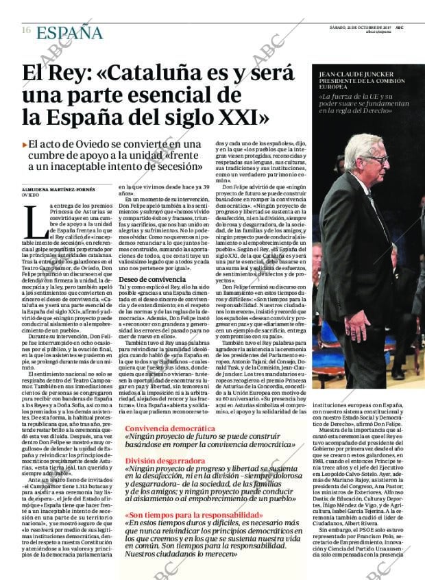 ABC MADRID 21-10-2017 página 16