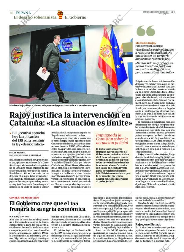 ABC MADRID 21-10-2017 página 18