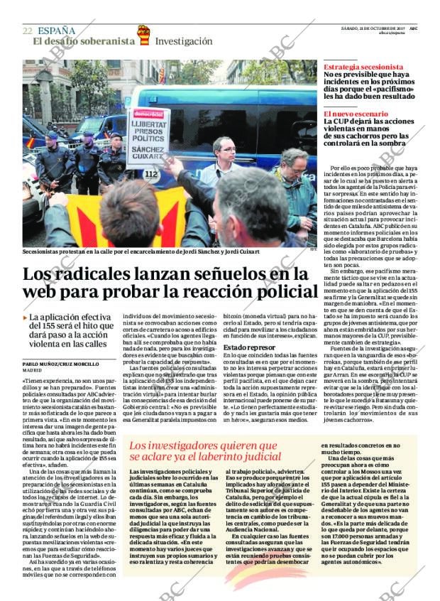 ABC MADRID 21-10-2017 página 22
