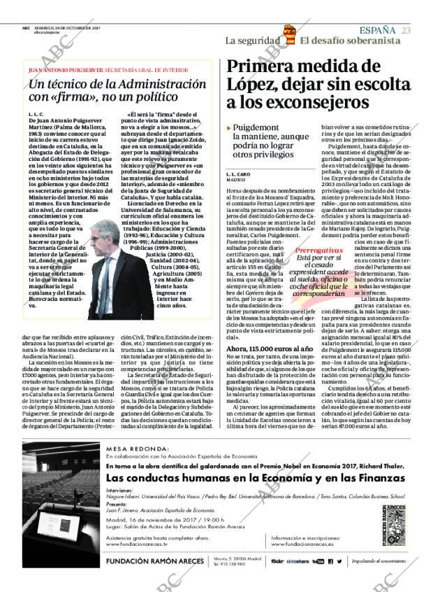 ABC MADRID 29-10-2017 página 23