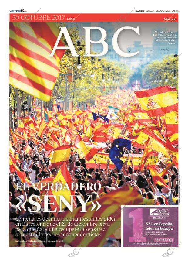ABC MADRID 30-10-2017 página 1